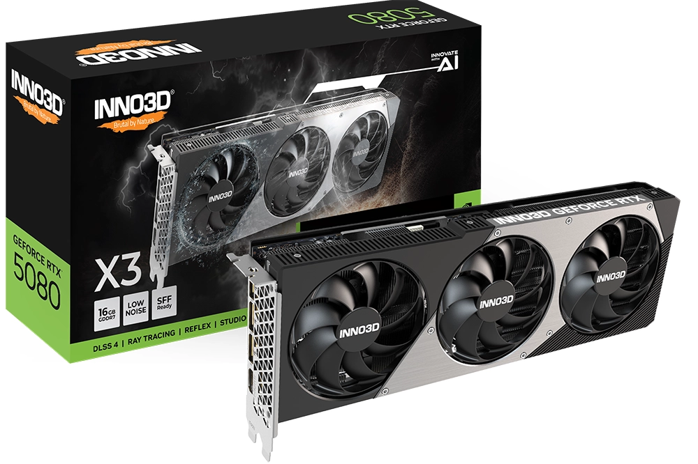 Karta graficzna Inno3D GeForce RTX 5080 X3 16GB GDDR7 256bit DLSS 4