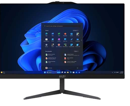 Komputer MSI Modern AM242 1M-1225EU Core 3 100U 23,8" 8GB RAM 256GB Dysk SSD Win11 Pro Czarny