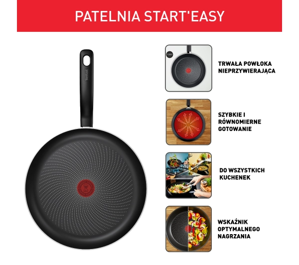 Tefal Start Easy C2690421 Indukcja Titanium 24cm