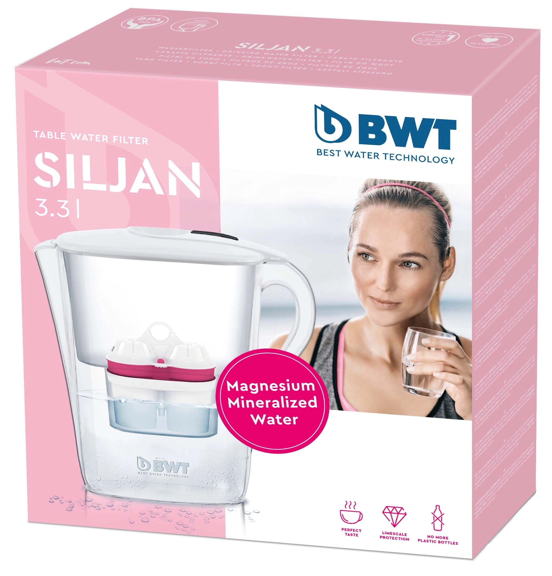 Dzbanek filtrujący BWT Siljan 3,3l 1 wkład Biały