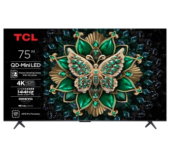 Telewizor TCL 75C6K 75C6K 65" QD-Mini LED 4K 144Hz Google TV Dolby Vision IQ Dolby Atmos HDMI 2.1 DVB-T2