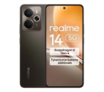 Smartfon realme 14 5G 12/256GB Funkcje AI 6,67" 120Hz 50Mpix Brązowy