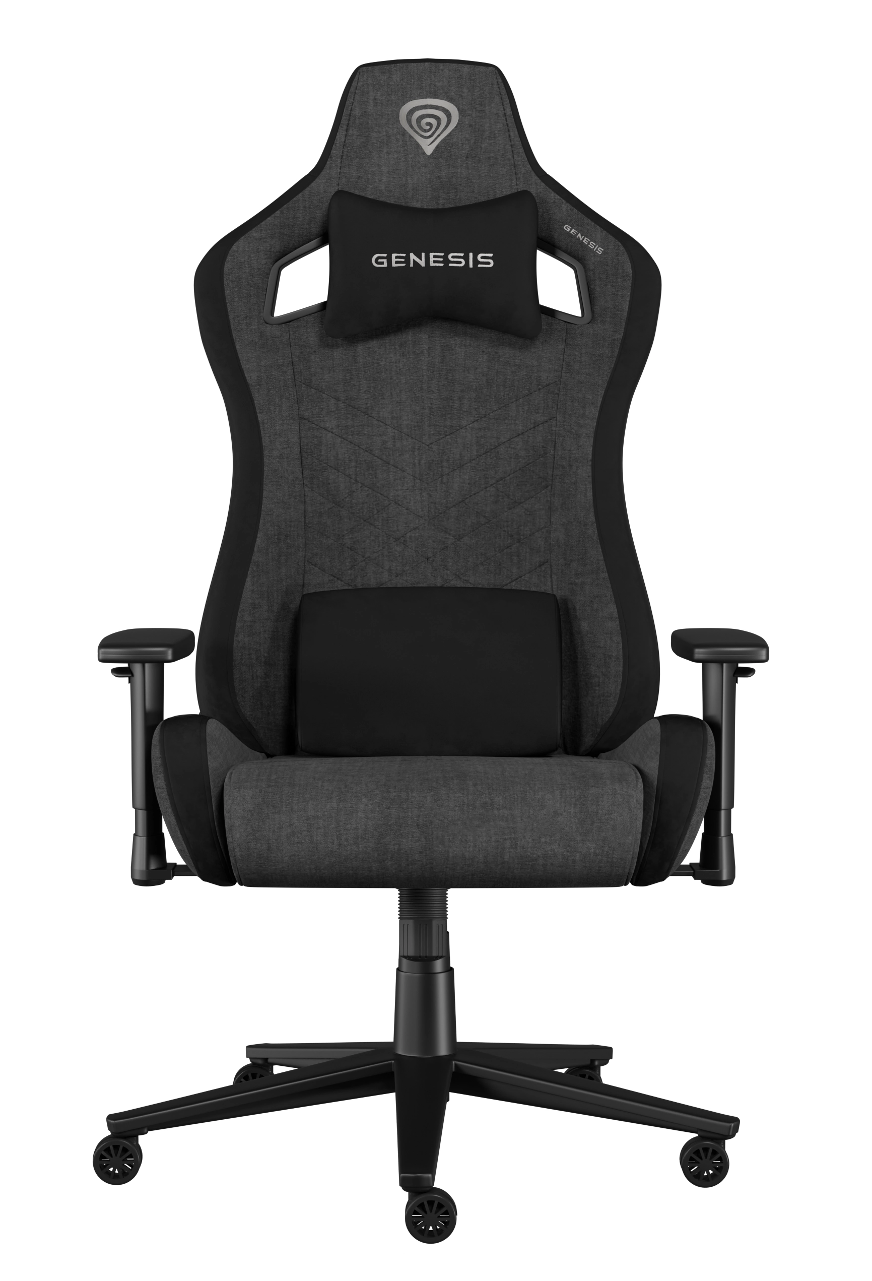 Fotel Genesis Nitro 660 Gamingowy do 150kg Tkanina Szary