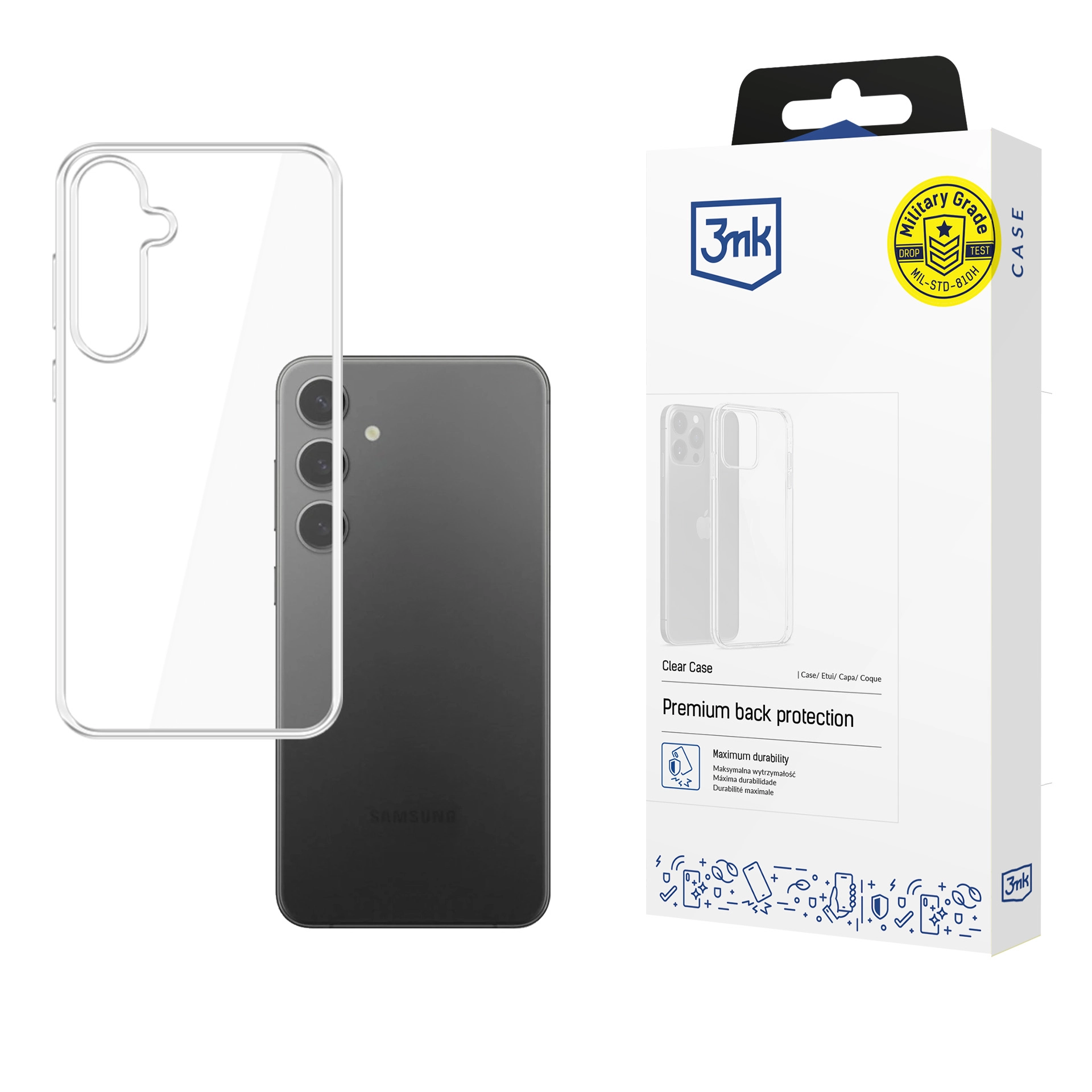Etui 3mk Clear Case do Galaxy S25 Przezroczysty