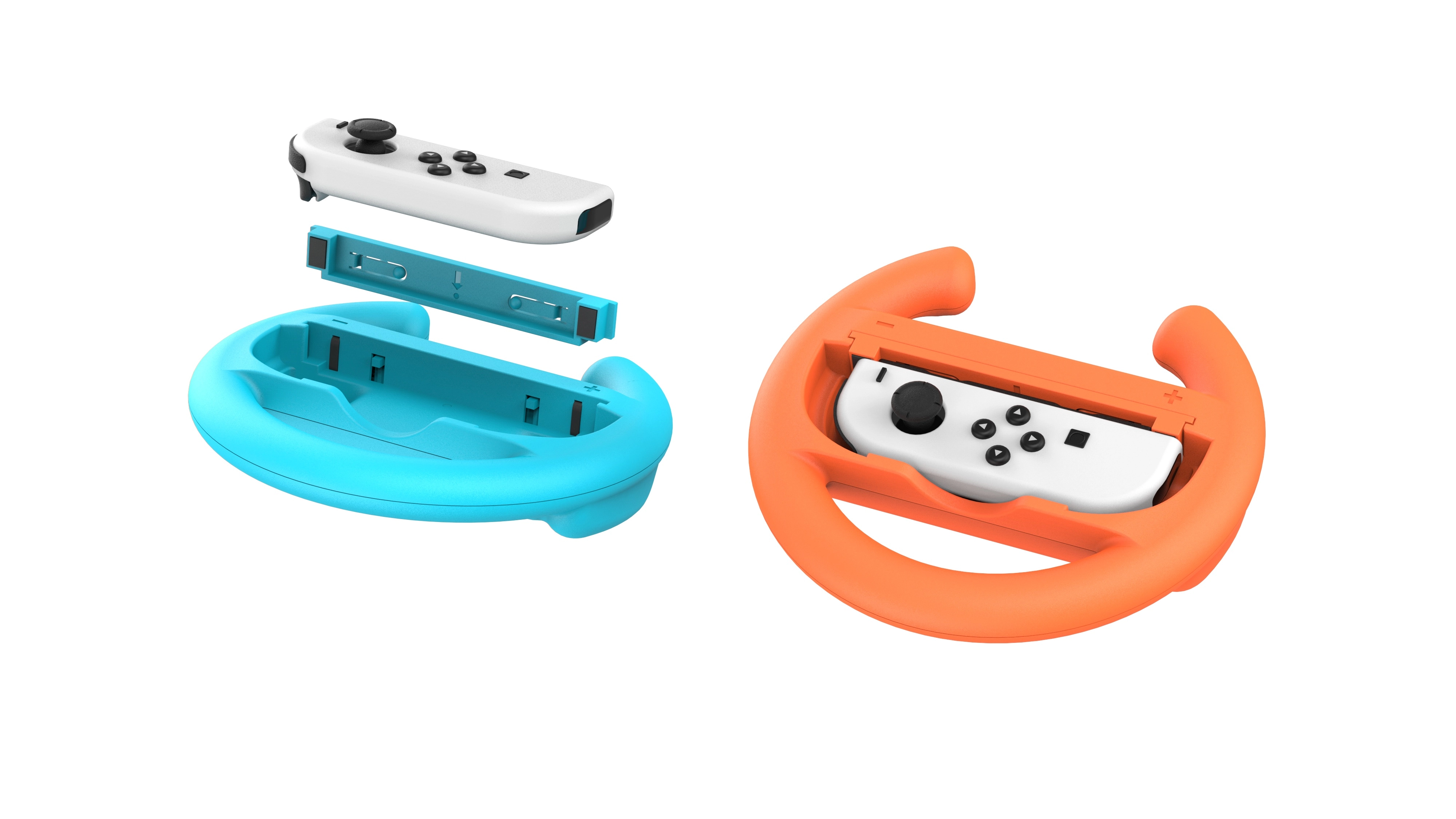 Kierownica Yaxo YGWSJCH01CM Joy-Con Wheels Set do Nintendo Switch 2 Czerwono-niebieski