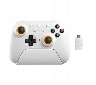 Pad 8BitDo Ultimate 2 Wireless Controller do PC, Android Bezprzewodowy Biały