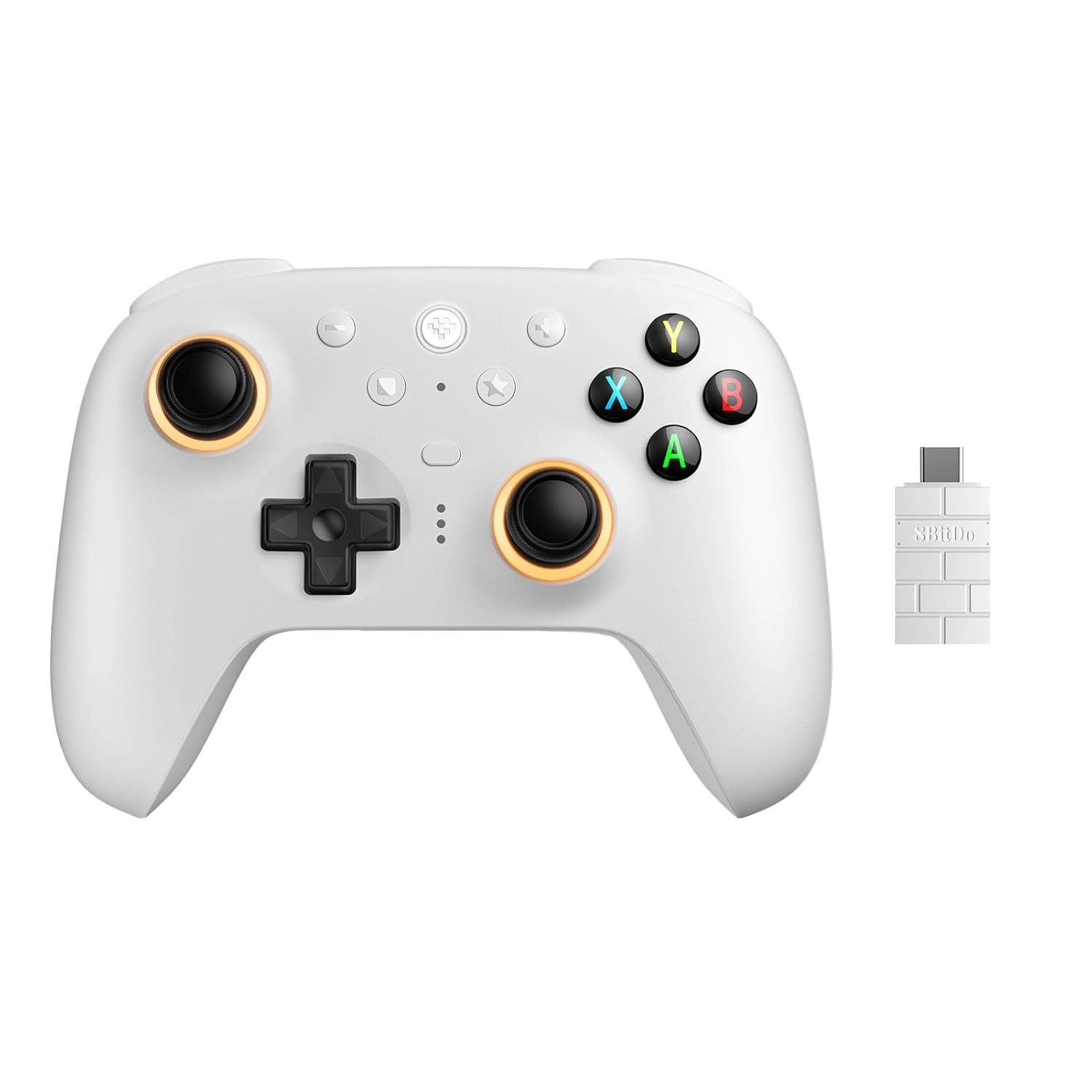 Pad 8BitDo Ultimate 2 Wireless Controller do PC, Android Bezprzewodowy Biały