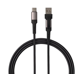 QUALO USB-C do USB-C/USB 1,5m Czarny