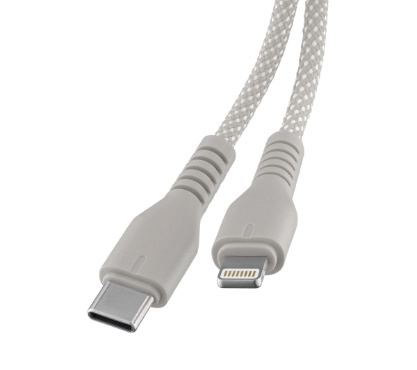 QUALO USB-C z Lightning 1,5m 2,4A Szary