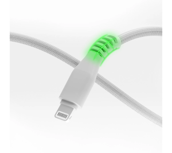 QUALO USB-C z Lightning 1,5m 2,4A Szary