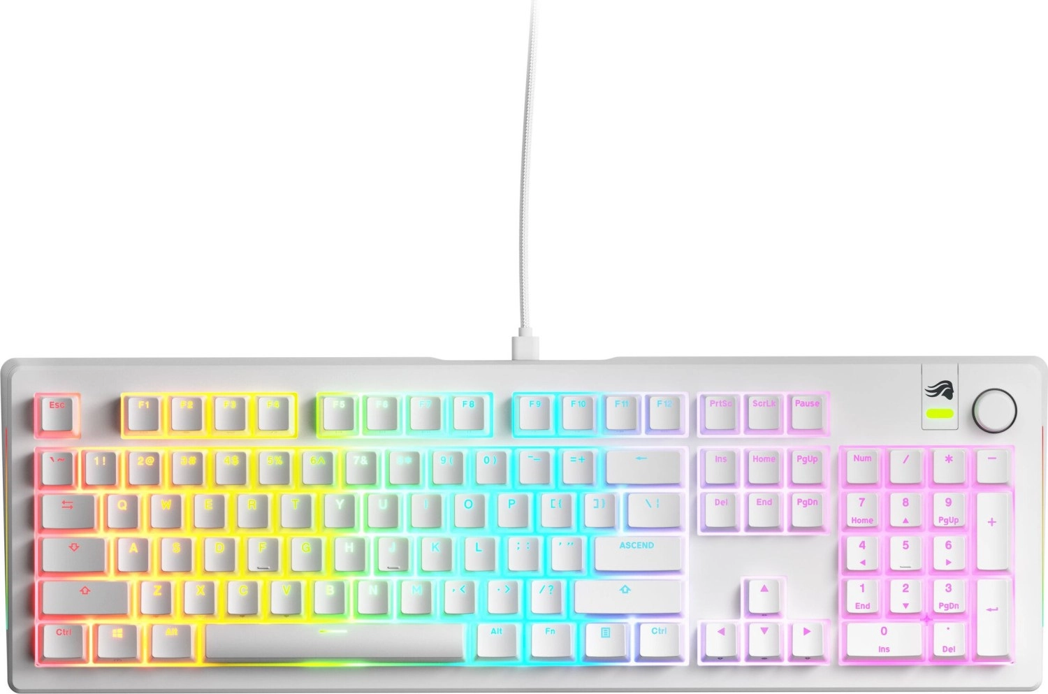 Klawiatura mechaniczna Glorious GMMK 3 100 Biały