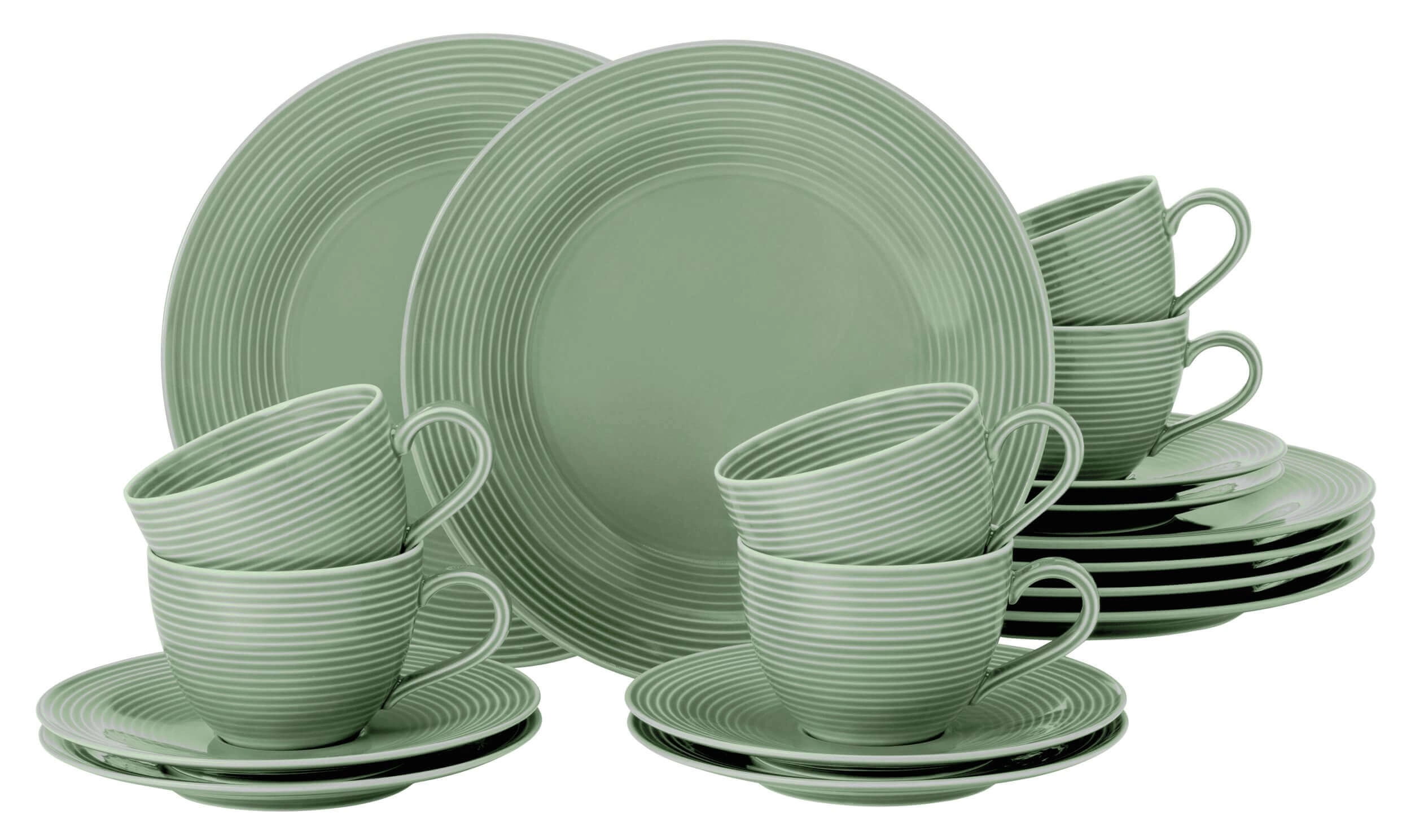 Zestaw do kawy Seltmann Beat Color Glaze 18 elementów Zielony
