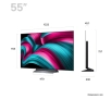 Telewizor LG OLED55C54LA 55" OLED evo AI 4K 144Hz webOS Dolby Vision Dolby Atmos HDMI 2.1 DVB-T2