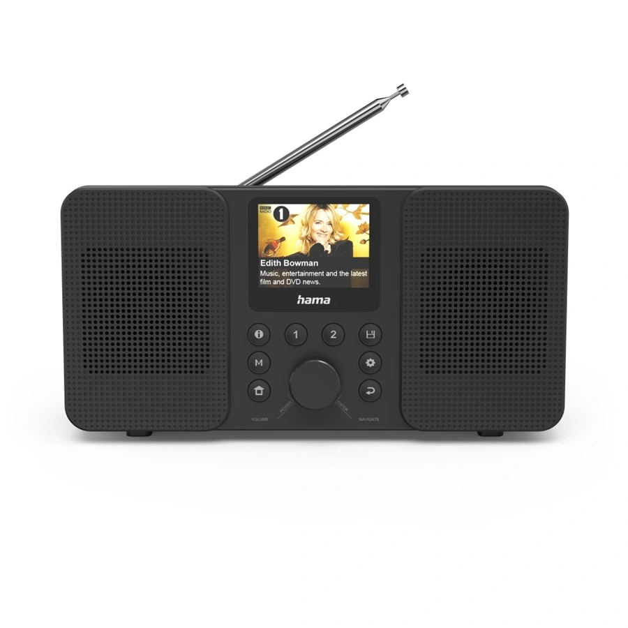 Radioodbiornik Hama DIR10 Radio FM, DAB, Internetowe Wi-Fi Bluetooth Czarny