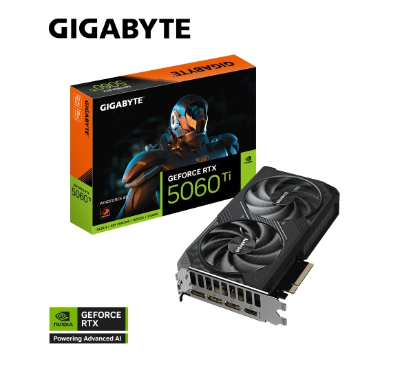Gigabyte GeForce RTX 5060 Ti WINDFORCE 8GB GDDR7 128bit DLSS 4 - Kup na Raty - RRSO 0%