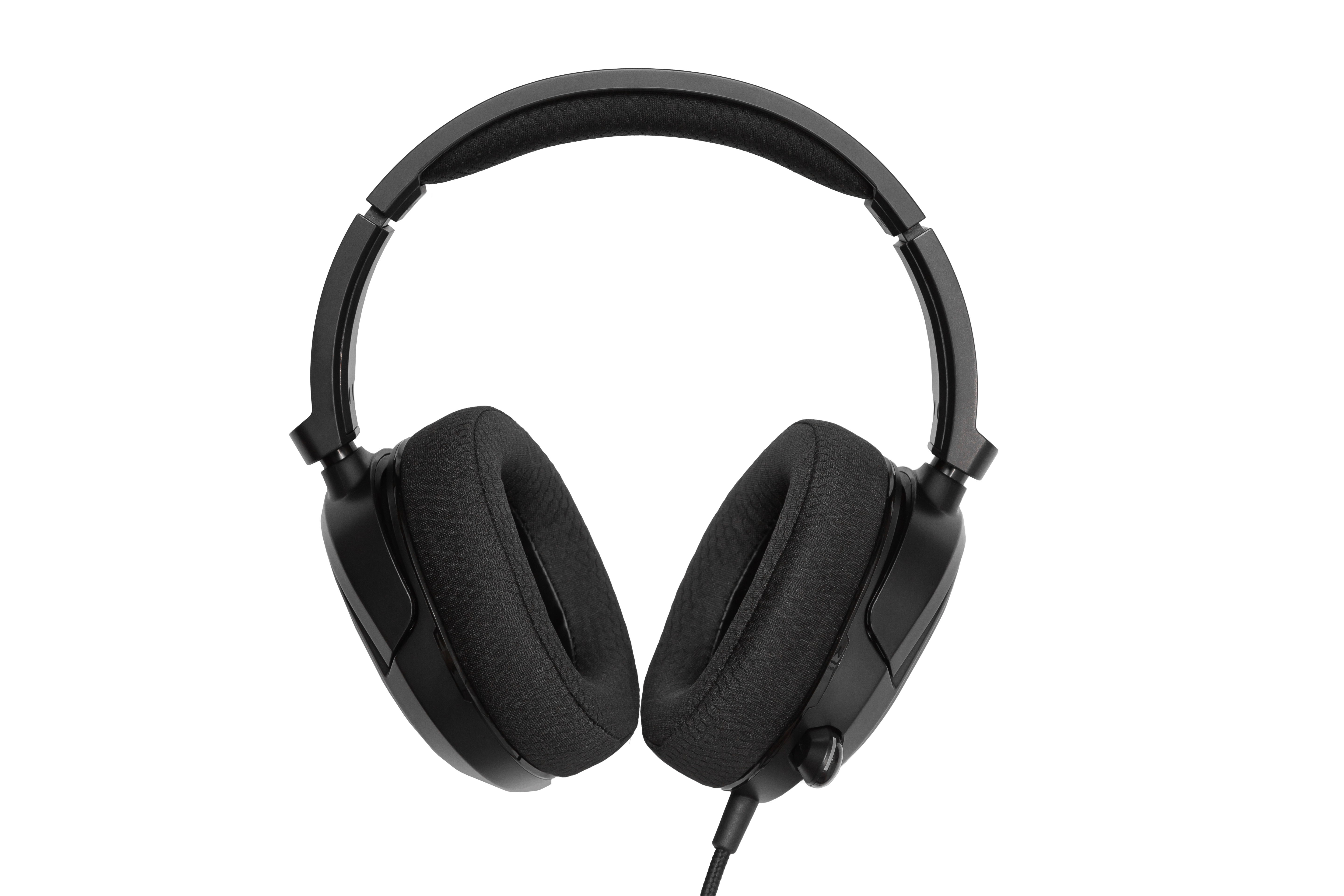 Słuchawki przewodowe z mikrofonem Lorgar Kaya 360 Nauszne Czarny