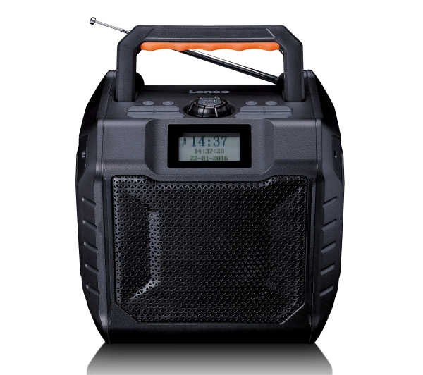 Lenco ODR-160GY Budowlane Radio FM, DAB+ 35W Czarny - Kup na Raty - RRSO 0%