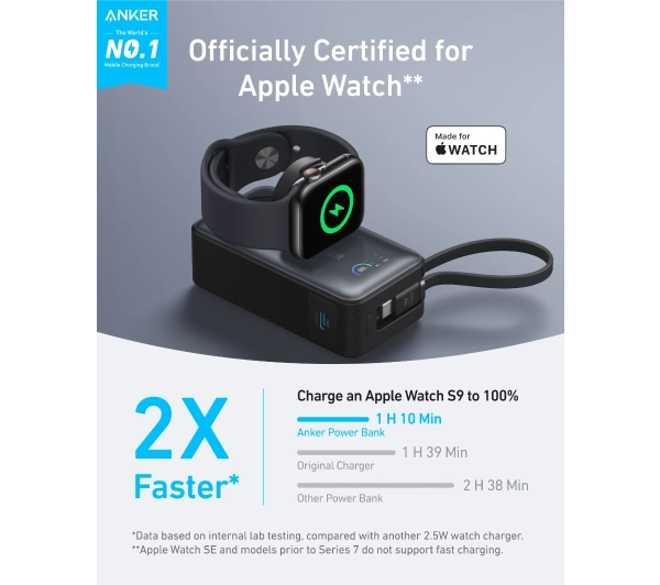 Anker MagGo (A1657H11) 10000mAh 35W do Apple Watch Czarny - Kup na Raty - RRSO 0%