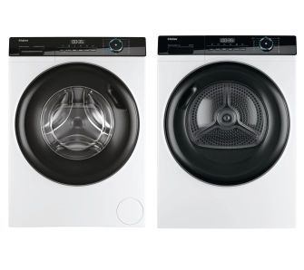 Zestaw Haier pralka I-Pro 3 HW80-B14939-S 8kg 1400obr/min + suszarka I-Pro 3 HD80-A2939-S 58cm 8kg