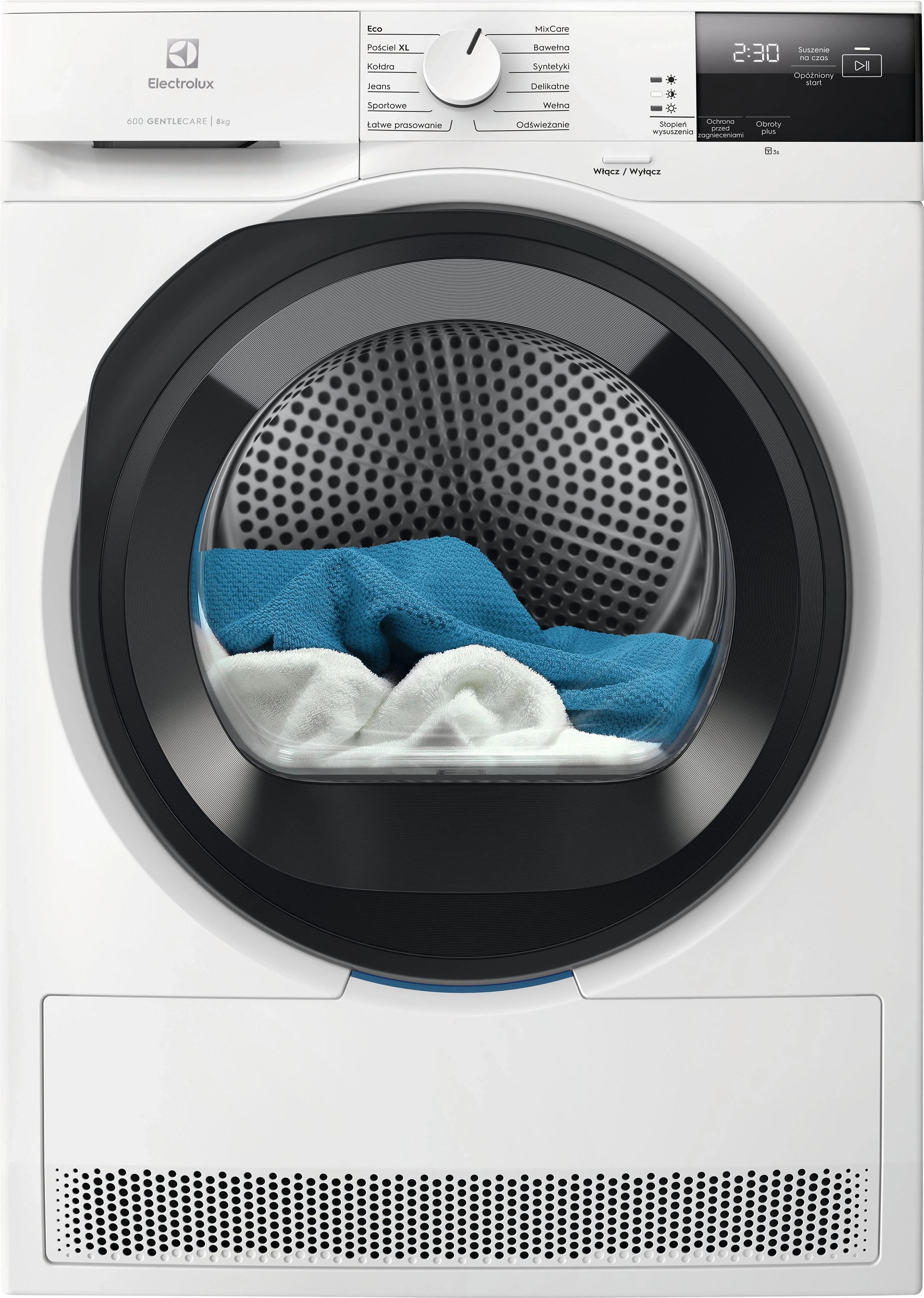 Zestaw Electrolux pralka 600 SensiCare EW6F2282P 8kg 1200obr/min + suszarka 600 GentleCare EW6DEU285YP 63,8cm 8kg