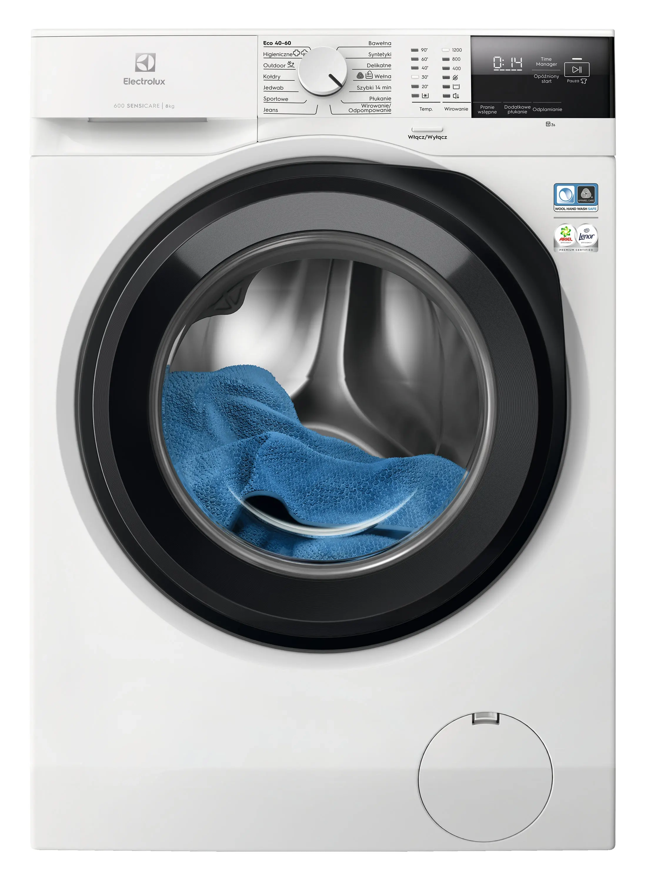 Zestaw Electrolux pralka 600 SensiCare EW6F2282P 8kg 1200obr/min + suszarka 600 GentleCare EW6DEU285YP 63,8cm 8kg