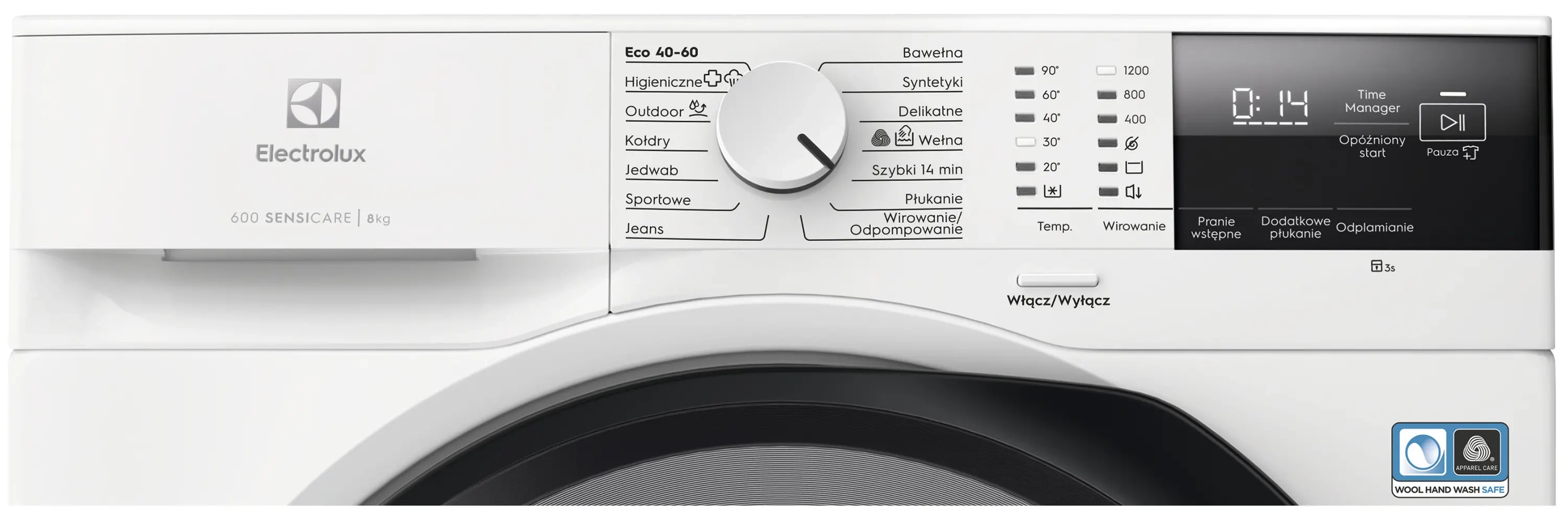 Zestaw Electrolux pralka 600 SensiCare EW6F2282P 8kg 1200obr/min + suszarka 600 GentleCare EW6DEU285YP 63,8cm 8kg