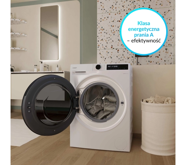 Candy ProWash&Dry 500 Slim BWR 485SBL6-S 52cm 8kg/5kg Funkcje AI Zdalne sterowanie - Kup na Raty - RRSO 0%