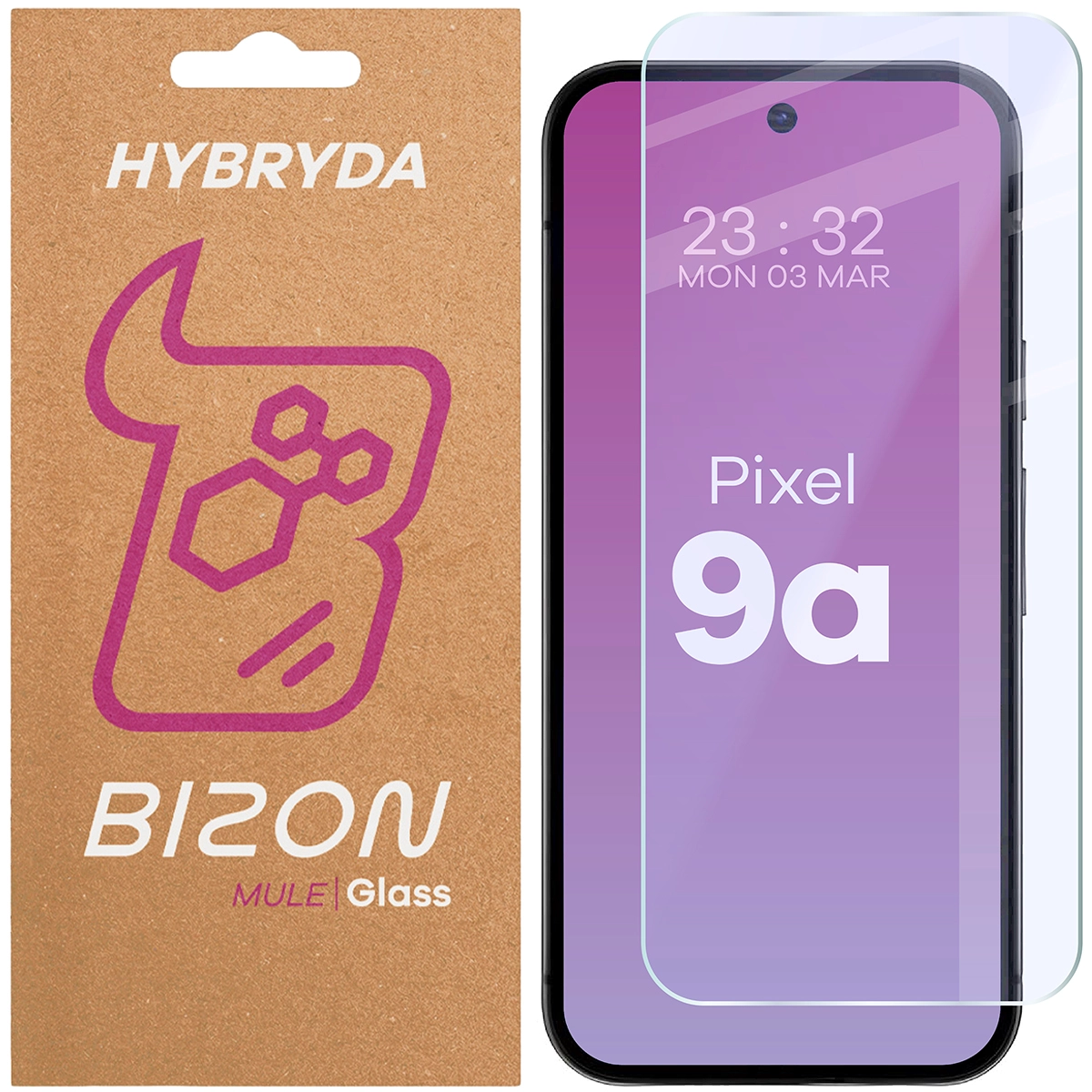 Szkło hybrydowe Bizon Elastyczne Mule do Google Pixel 9a