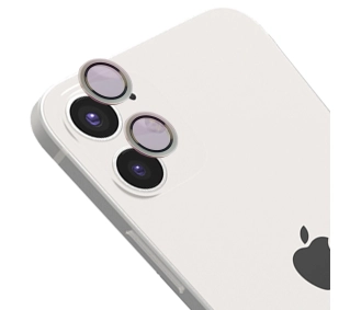 Bizon na aparat z aplikatorem Snap Lens do iPhone 12 / 12 Mini / 11 srebrna ramka