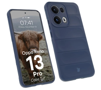 Etui Bizon Tur do Oppo Reno13 Pro Granatowy
