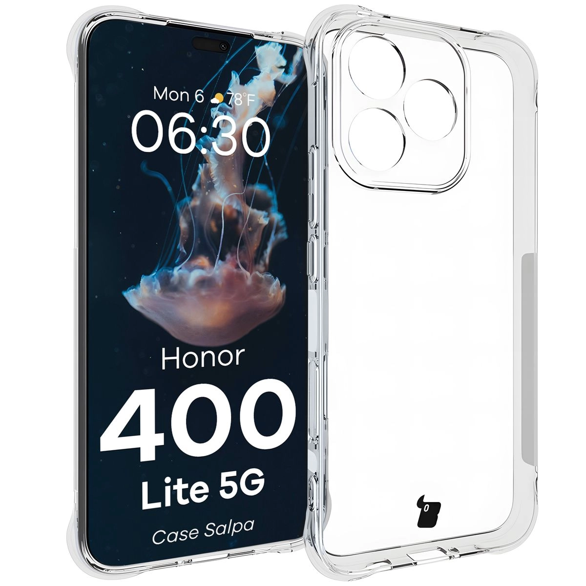 Etui Bizon Salpa do Honor 400 Lite 5G Przezroczysty