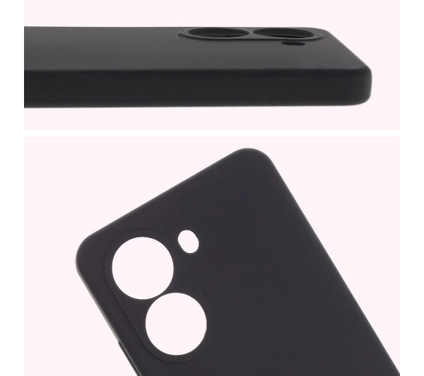 Bizon Silikonowe Soft do Xiaomi Poco X7 Pro Czarny