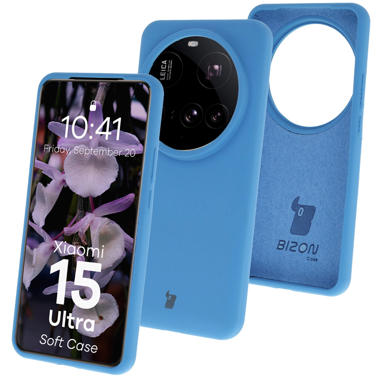 Etui Bizon Silikonowe Soft do Xiaomi 15 Ultra Niebieski