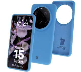 Bizon Silikonowe Soft do Xiaomi 15 Ultra Niebieski