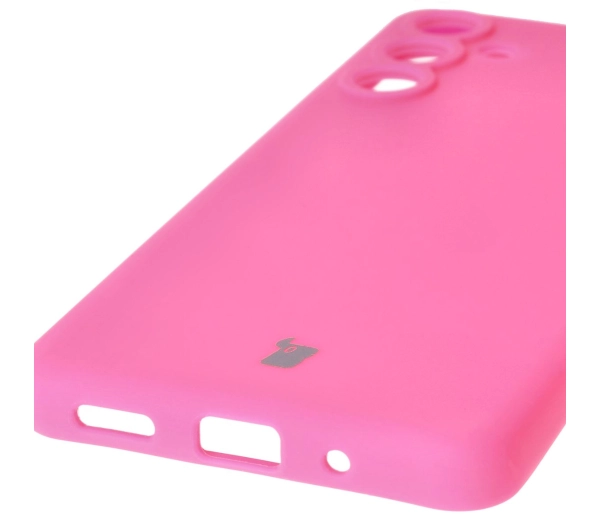 Bizon Silikonowe Soft do Galaxy M55 5G Neonowo-różowy