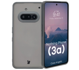 Bizon Angelo do Nothing Phone 3a Półprzezroczysty z szarą ramką