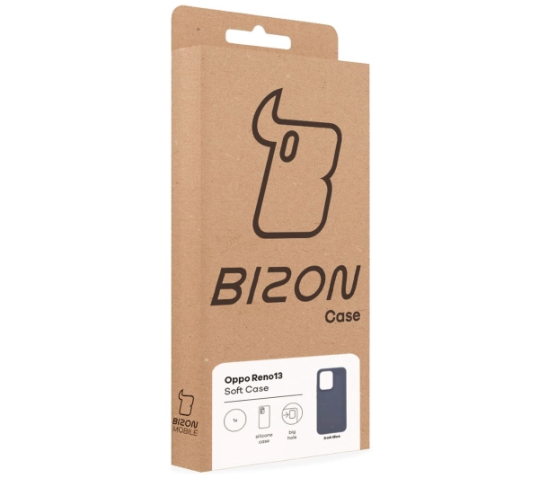 Bizon Silikonowe Soft do Oppo Reno13 Granatowy