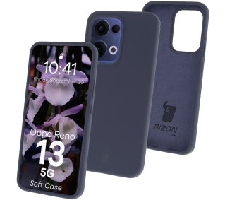 Bizon Silikonowe Soft do Oppo Reno13 Granatowy