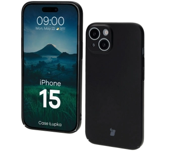 Etui Bizon Łupka do iPhone 15 Czarny