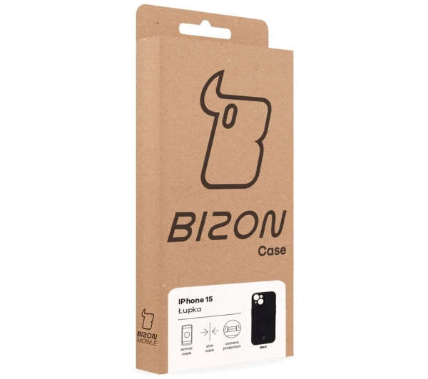 Bizon Łupka do iPhone 15 Czarny