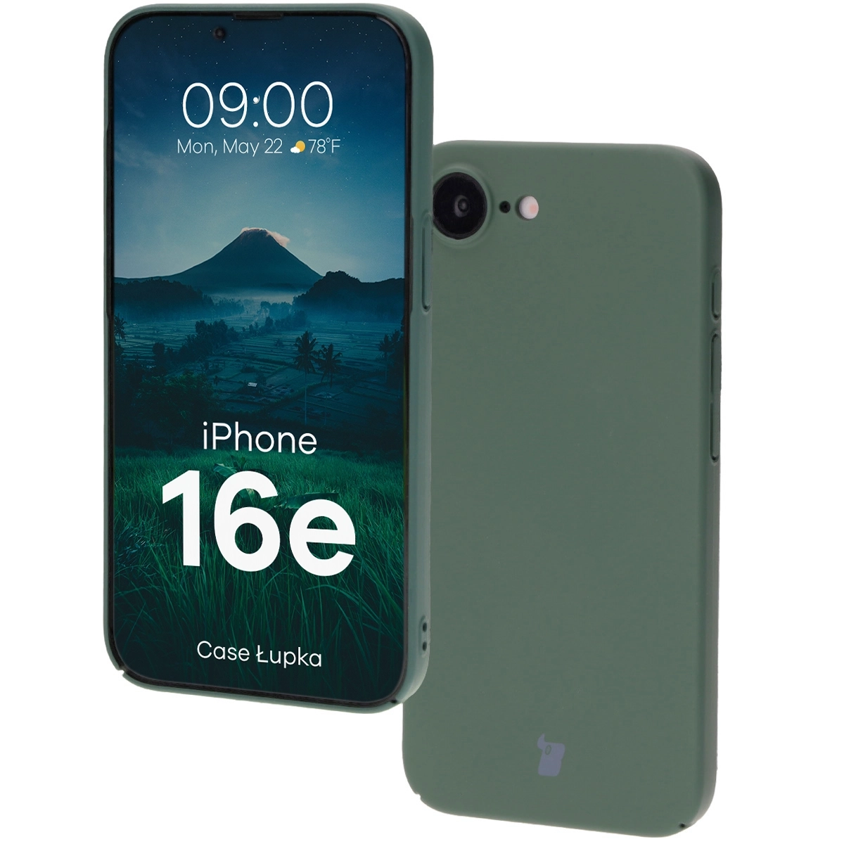 Etui Bizon Łupka do iPhone 16e Zielony