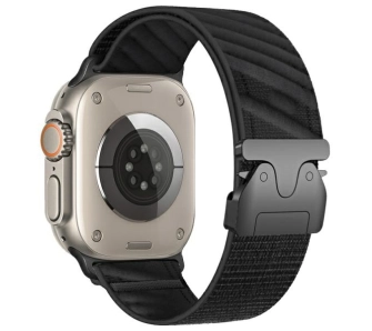 Pasek Beline do Apple Watch Oblique Parachute buckle 42/44/45/49mm Czarny
