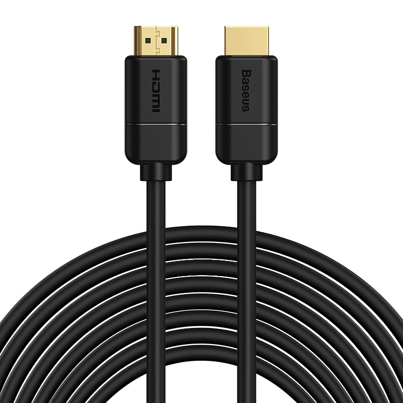 Kabel HDMI Baseus CAKGQ-E01 HDMI 2.0 4K 30Hz 3D HDR 18Gbps 8m Czarny
