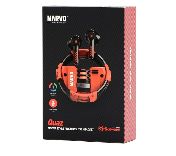Marvo Quaz Douszne Czerwony