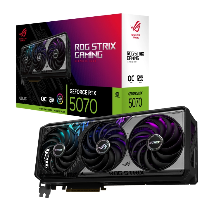 Karta graficzna ASUS ROG Strix GeForce RTX 5070 OC Edition 12GB GDDR7 192bit DLSS 4