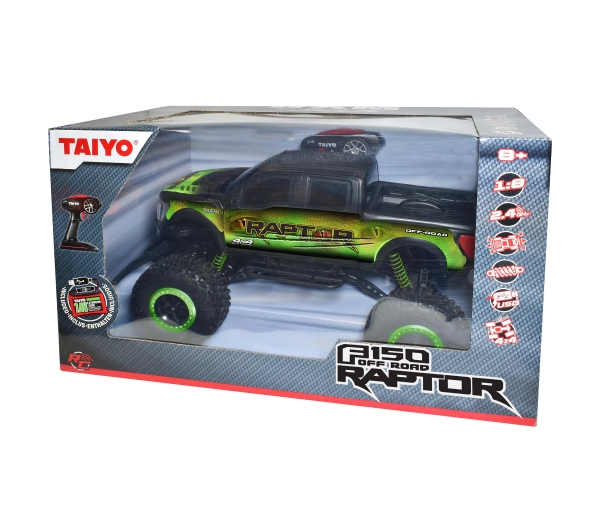 TAIYO Ford Raptor 1:8 4WD (080016A) 7km/h Zasięg 15m Czas 30minut - Kup na Raty - RRSO 0%