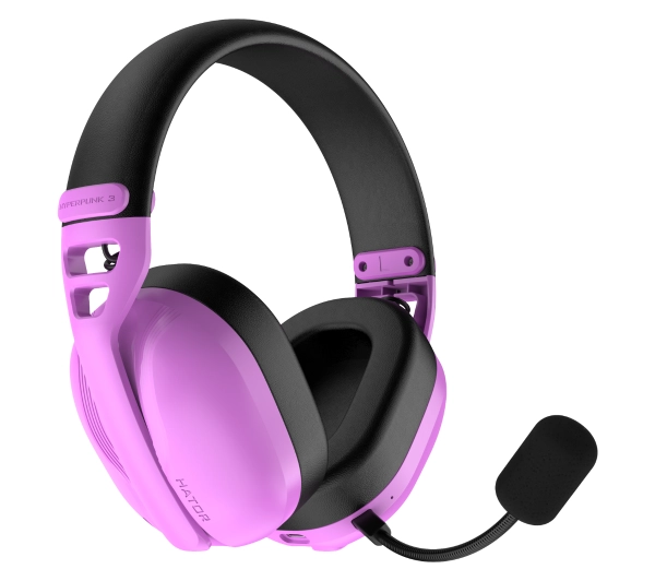 Hator Hyperpunk 3 Wireless ESH19 ANC Nauszne Fioletowy