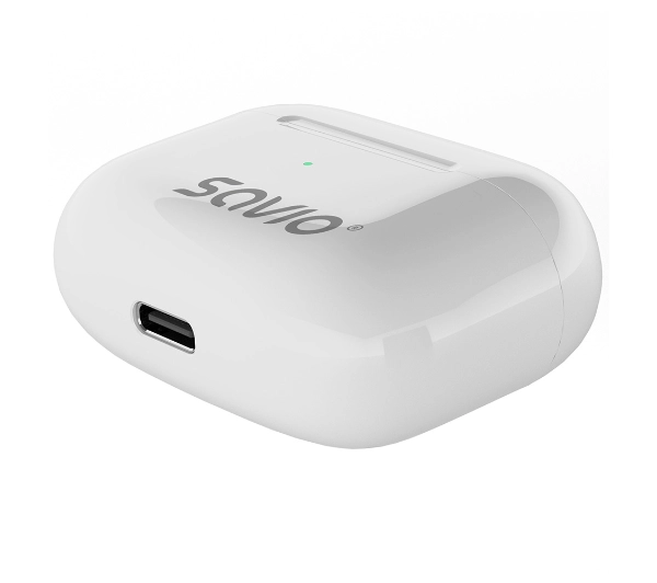 Savio TWS-01 PRO Douszne Bluetooth 5.4 Biały
