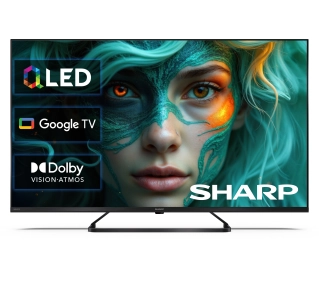 Sharp 43HP6765E 43" QLED 4K Google TV Dolby Vision Dolby Atmos HDMI 2.1 DVB-T2 - Kup na Raty - RRSO 0%