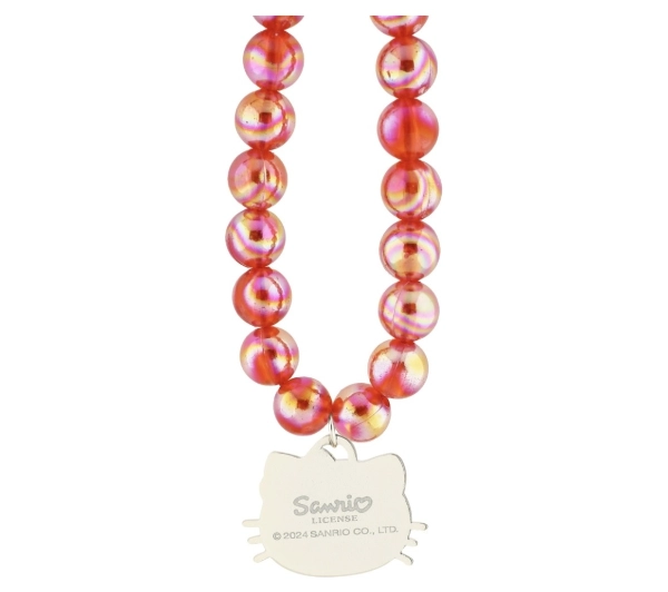 Hello Kitty Pearls Kitty Head Czerwony